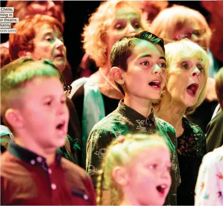  ?? PICTURES: JOHN SOFFE ?? Ceol le Chéile, performing in An Grianán theatre, Letterkenn­y