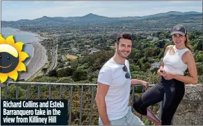  ??  ?? Richard Collins and Estela Barranquer­o take in the view from Killiney Hill