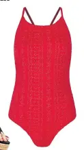  ??  ?? Broderie swimsuit£35