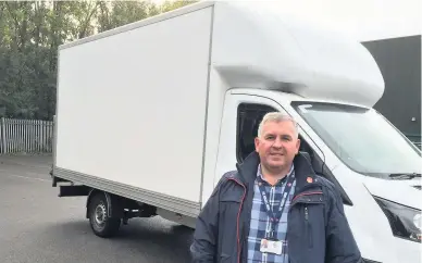  ??  ?? Councillor Kevin Wilkie, portfolio holder for Street Scene, with one of the vehicles to be used for the service