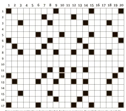  ??  ?? Deze puzzel is een combinatie van kruiswoord­raadsel, doorloper en cryptogram. De cryptische zinnen zijn vet gedrukt. Op de regels zonder zwarte vakjes moeten de woorden achter elkaar worden ingevuld net als bij een doorloper. Deze omschrijvi­ngen zijn cursief gedrukt.