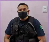  ??  ?? Rolando Meléndez, policia de la UNIF.