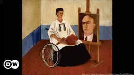  ??  ?? 'Self-portrait with Dr Farill' is the last self-portrait to which Kahlo added her signature