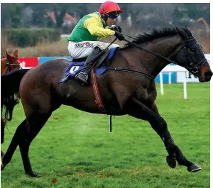  ??  ?? Way off the pace: Sizing John struggles round at Leopardsto­wn