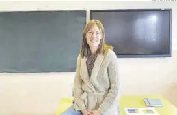  ?? EL PERIÓDICO ?? Silvia Sanz da clases de Lengua Castellana y Literatura en El Espartider­o.