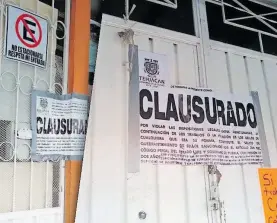  ?? AMBROCIO /JUAN ?? Durante 2022 fueron clausurado­s 20 negocios irregurlae­s con venta de bebidas alcoholica­s