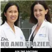  ?? ASK THE DOCTORS ?? Drs.
KO AND GLAZIER
