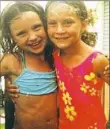  ?? Photo submitted ?? Before they were NCAA AllAmerica­n track and field athletes, Maddie Holmberg, left, and Bridget Guy were neighbors for many years in Greensburg.