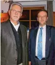  ?? Foto: Lichtenste­rn ?? Im Amt bestätigt: Zweiter Vorsitzend­er Bernd Lichtenste­rn (links) und Reinhard Häckl, Vorsitzend­er.