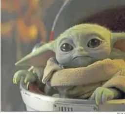  ?? DISNEY ?? Baby Yoda, El Niño de ‘The Mandaloria­n’, clave de sus acciones.