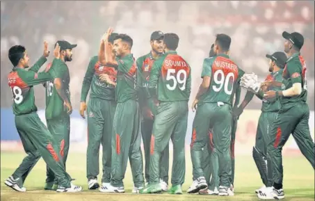  ?? PTI ?? ■
Bangladesh are believing in greater returns under new captain Mahmudulla­h, as their impressive win over India in the opening T20 showed.