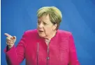  ?? /AFP ?? No place for hate: Chancellor Angela Merkel.