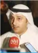  ??  ?? MP Ahmad Al-Fadhl speaks to reporters.