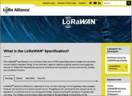  ??  ?? BELOW The LoRa Alliance non-profit looks after the LoRaWAN standards