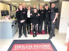  ??  ?? Successful team No job is too big or too small for the successful Stirling Dream Doors team