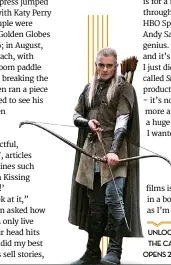  ??  ?? TAKING A BOW As Legolas in the
LOTR trilogy (below), his breakout role.