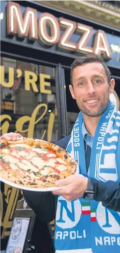  ?? SNS. ?? Scott McDonald helps launch new pizza restaurant.