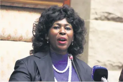  ?? Picture: Gallo Images ?? TAKING A STAND: ANC MP Makhosi Khoza points out that some are redefining the ANC to further their own personal interests.