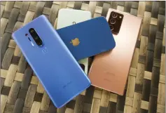  ??  ?? The colours and finishes on these phones are among the best I’ve ever seen.