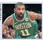  ??  ?? CELTIC WARRIOR: Kyrie Irving has been a major part of Boston’s success