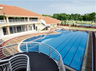  ??  ?? The Melaka-Manipal campus features top-notch sports facilities, among others.