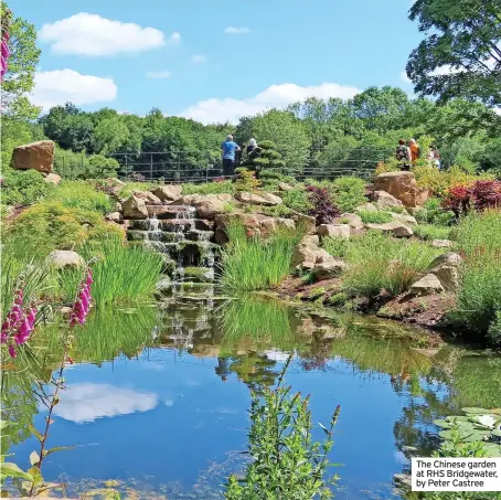  ?? ?? The Chinese garden at RHS Bridgewate­r, by Peter Castree