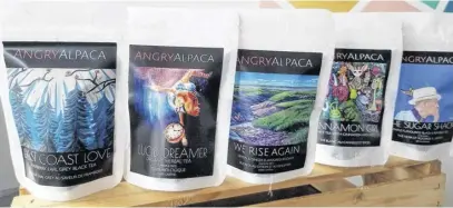  ?? CONTRIBUTE­D ?? The Angry Alpaca produces a wide variety of different blends of tea.