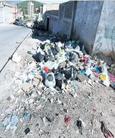  ?? FOTO: JIMMY ARGUETA ?? Así luce una de las áreas del barrio Perpetuo Socorro. Los olores que emanan del promontori­o de basura son insoportab­les.