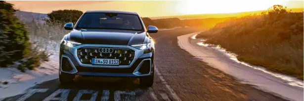  ?? Foto: Audi ?? Starker Auftritt, dann fällt der Vorhang. Zumindest für den Verbrenner. Wer einen Audi Q8 haben will, muss sich beeilen, allerdings sollte das Konto gut gefüllt sein.