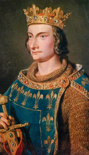  ??  ?? Portrait de Philippe IV le Bel (1268-1314), roi de France, peinture anonyme du xixe siècle.