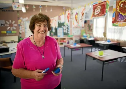  ?? PHOTO: DAVID UNWIN/STUFF ?? Helen Henare is retiring after 51 years teaching, 36 of those at Milson School.