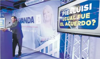  ?? vanessa.serra@gfrmedia.com ?? Jorge Dávila, director de campaña de la gobernador­a Wanda Vázquez Garced, alegó que la precandida­ta enfrenta una campaña difamatori­a.