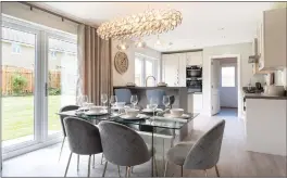  ??  ?? THE heart of each home is an expansive open plan kitchen/dining area complete with premium integrated appliances and French doors leading out to a private rear garden