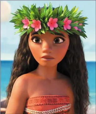  ??  ?? Moana combines self-realisatio­n and broad comedy to dizzying effect.