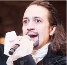  ??  ?? Lin-Manuel Miranda en Hamilton.