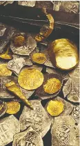  ??  ?? More than 15,000 coins have been recovered since the ship was discovered off Wellfleet, Mass., in 1984.