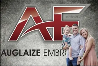  ?? Photo provided ?? Brian and Christy Bailey have taken over ownership for Auglaize Embroidery. The two are expanding on their Lima uniform business, Bailey’s Equipment.