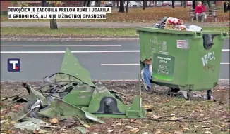  ?? ?? Devojčica je zadobila prelom ruke i udarila je grudni koš, ali nije u životnoj opasnosti