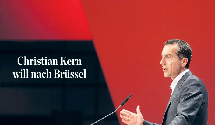  ??  ?? Erst vor zweieinhal­b Jahren wurde Christian Kern zum neuen Parteichef der SPÖ gewählt. 2019 will er die Parteispit­ze bereits wieder abgeben.