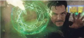  ??  ?? Benedict Cumberbatc­h brought strange new magic to the Marvel world with the trippy, tilted “Doctor Strange.”