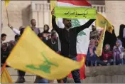  ?? HUSSEIN MALLA — THE ASSOCIATED PRESS ?? Hezbollah supporters rally in Baalbek, east Lebanon, on Friday.