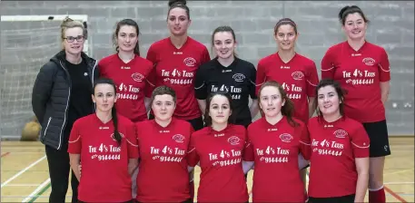  ??  ?? IT Sligo’s women’s team are into the National Futsal finals. Pics: Donal Hackett.