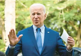  ?? SAUL LOEB/GETTY-AFP ?? President Joe Biden regularly notes that he is the only one who ever defeated former President Donald Trump, implying he would have the best chance of doing it again.