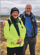  ?? ?? Murdo Morrison and Davy Paterson on the West Highland Way.