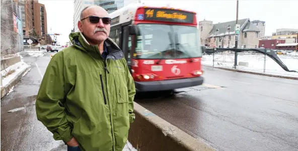  ??  ?? “I have had nothing come back to me from the City of Ottawa,” Mike Deriger says of the aftermath of the incident that left him blind in one eye.