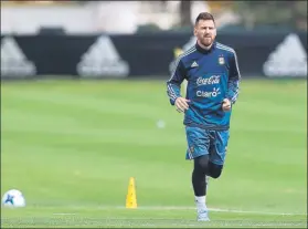  ?? FOTO: EFE ?? Messi sólo piensa en ganar el martes en Ecuador para asegurar, al menos, el repechaje