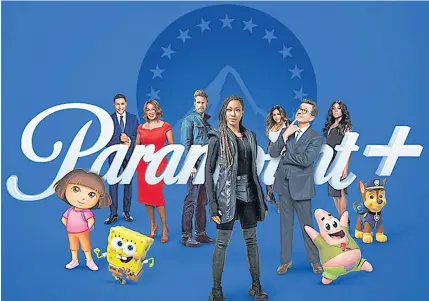  ?? PARAMOUNT+/ VIACOMCBS ?? ViacomCBS Inc plans to release dozens of new TV shows and movies to buoy its streaming service, which will be renamed Paramount+ next month.
