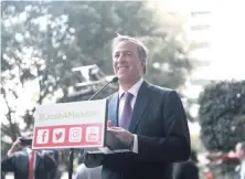  ??  ?? José Antonio Meade, candidato presidenci­al, dijo que las autoridade­s tienen la responsabi­lidad de deslindar cualquier hecho.