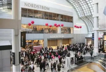  ?? ANDREW FRANCIS WALLACE/TORONTO STAR ?? The Eaton Centre Nordstrom store offers a unique kind of shopping experience when it comes to customer service.