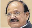  ??  ?? Venkaiah Naidu